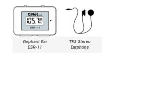 Elephant Ear ESR-11 + TRS Stereo Earphone with 3.5 mm jack